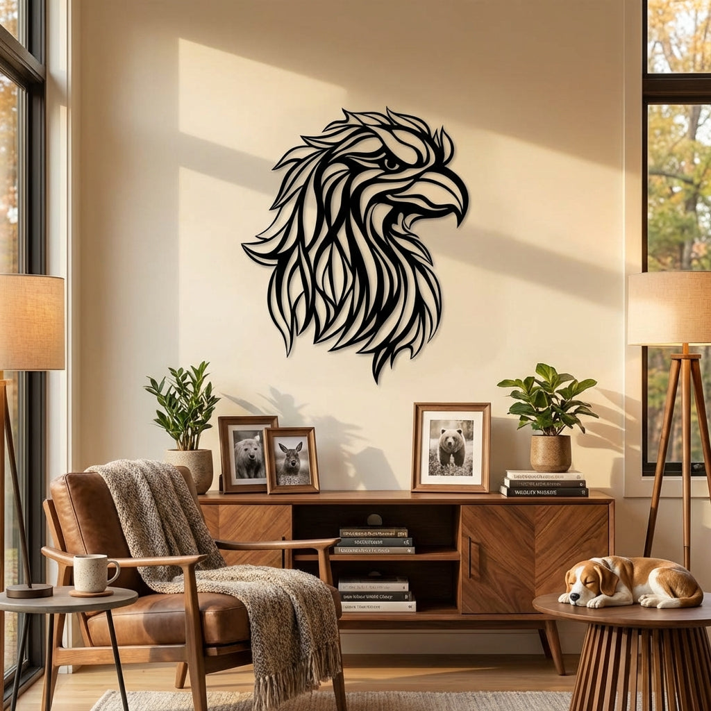 Kartalın İhtişamı Metal Duvar Dekoru