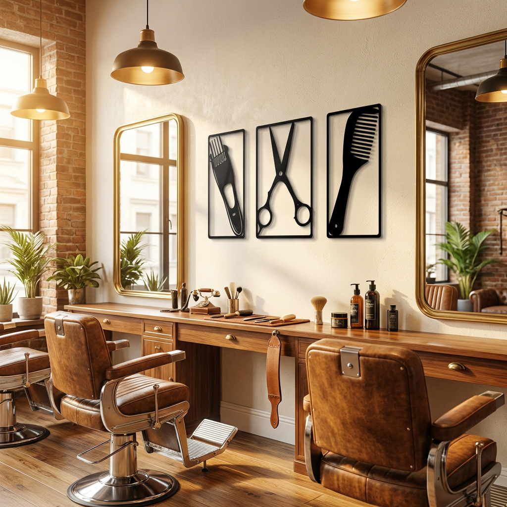 Berber Sanatı 3’lü Set – Metal Duvar Dekoru