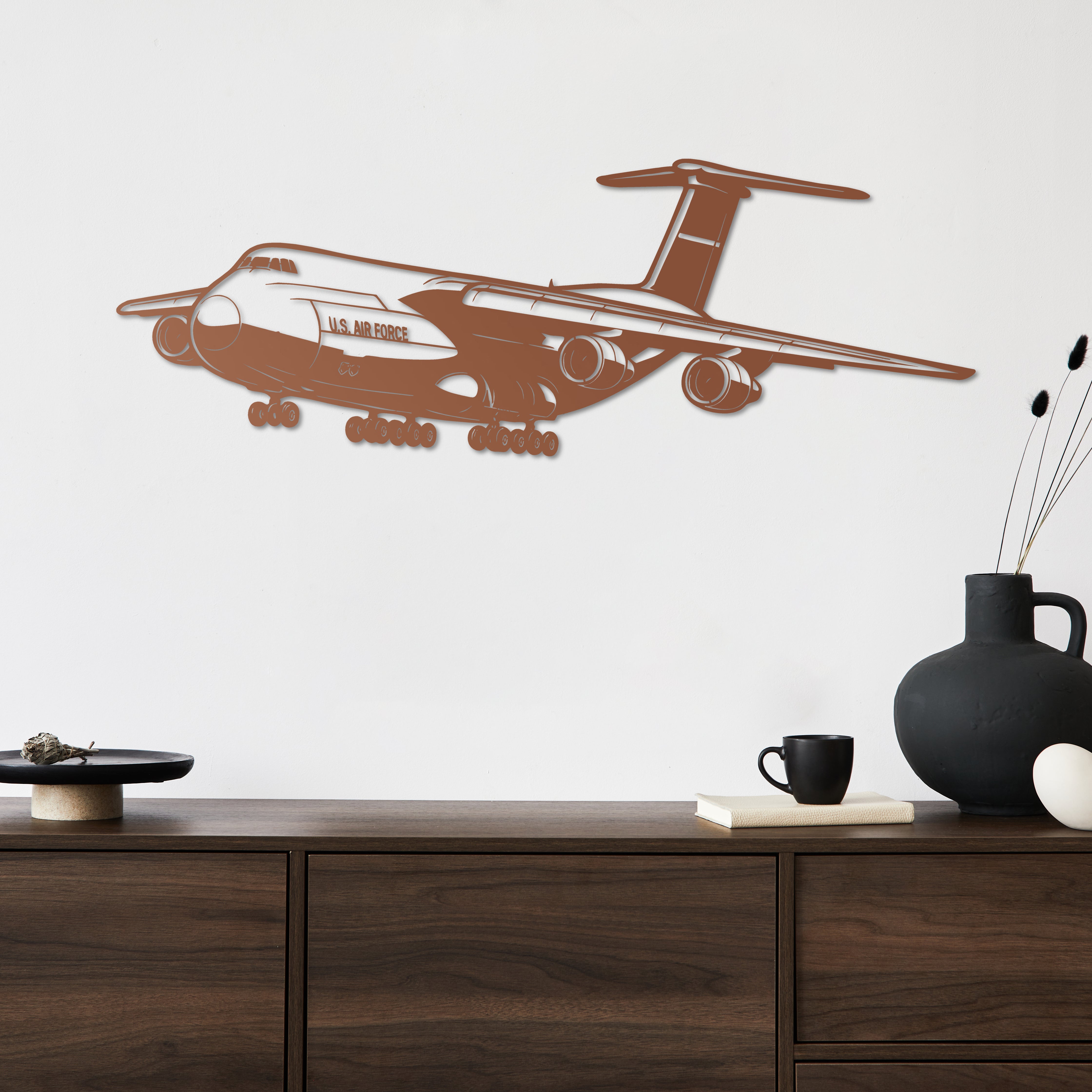 C-5 Galaxy – Kargo Uçağı Metal Duvar Dekoru
