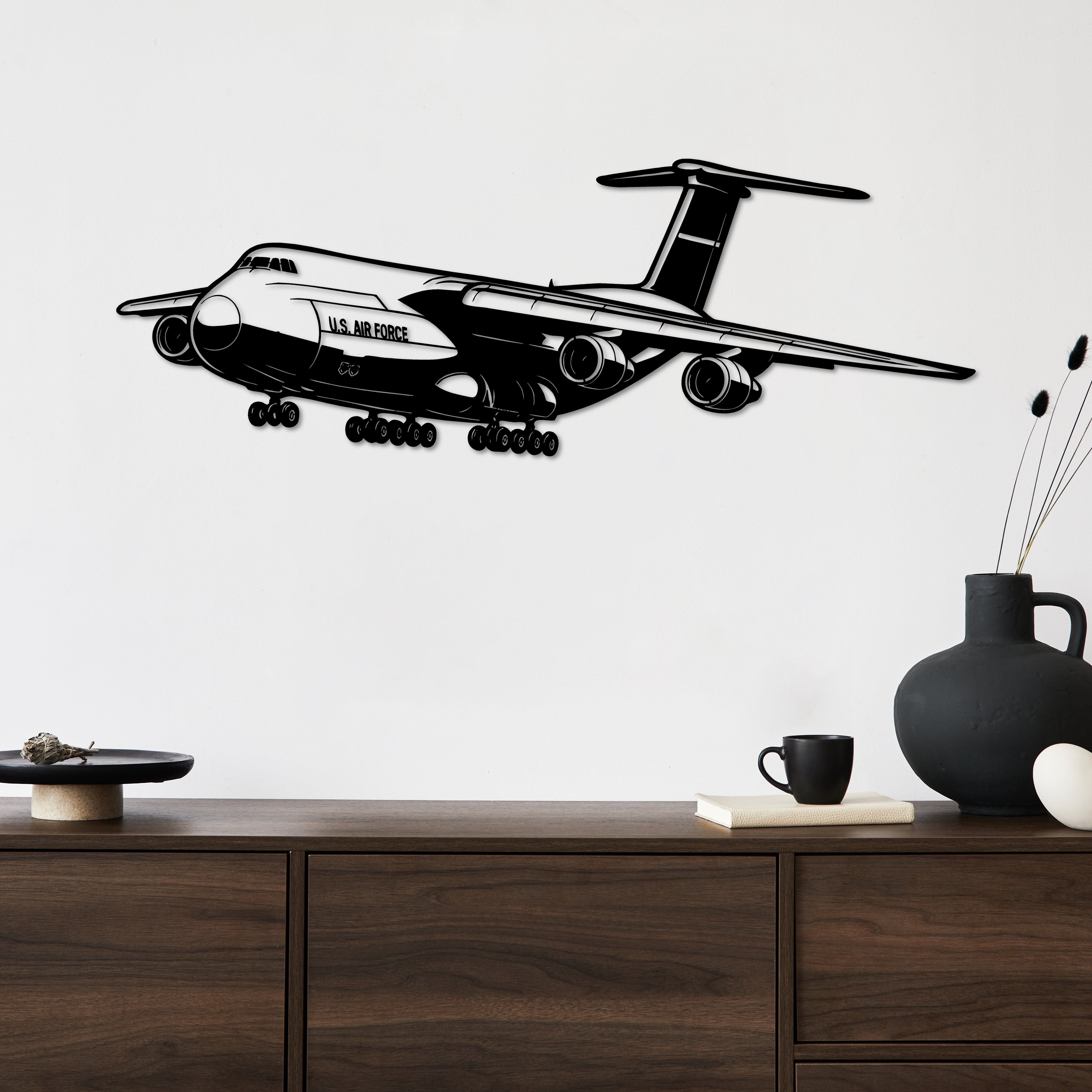 C-5 Galaxy – Kargo Uçağı Metal Duvar Dekoru