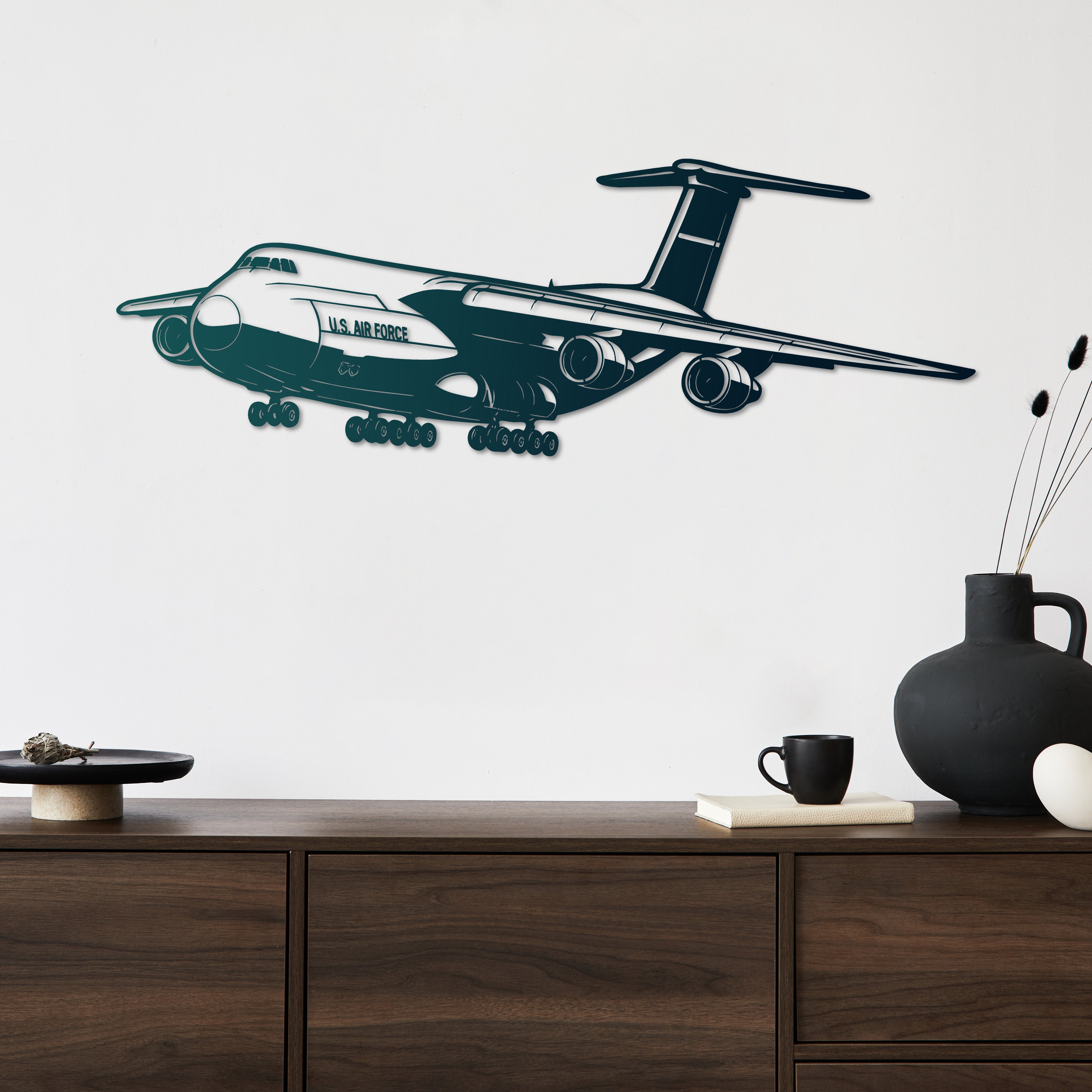 C-5 Galaxy – Kargo Uçağı Metal Duvar Dekoru