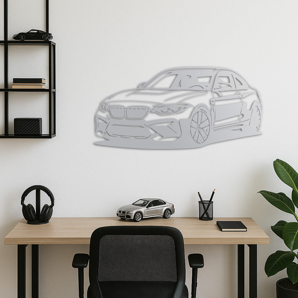 BMW M2 – Kompakt Spor Araba Metal Duvar Dekoru