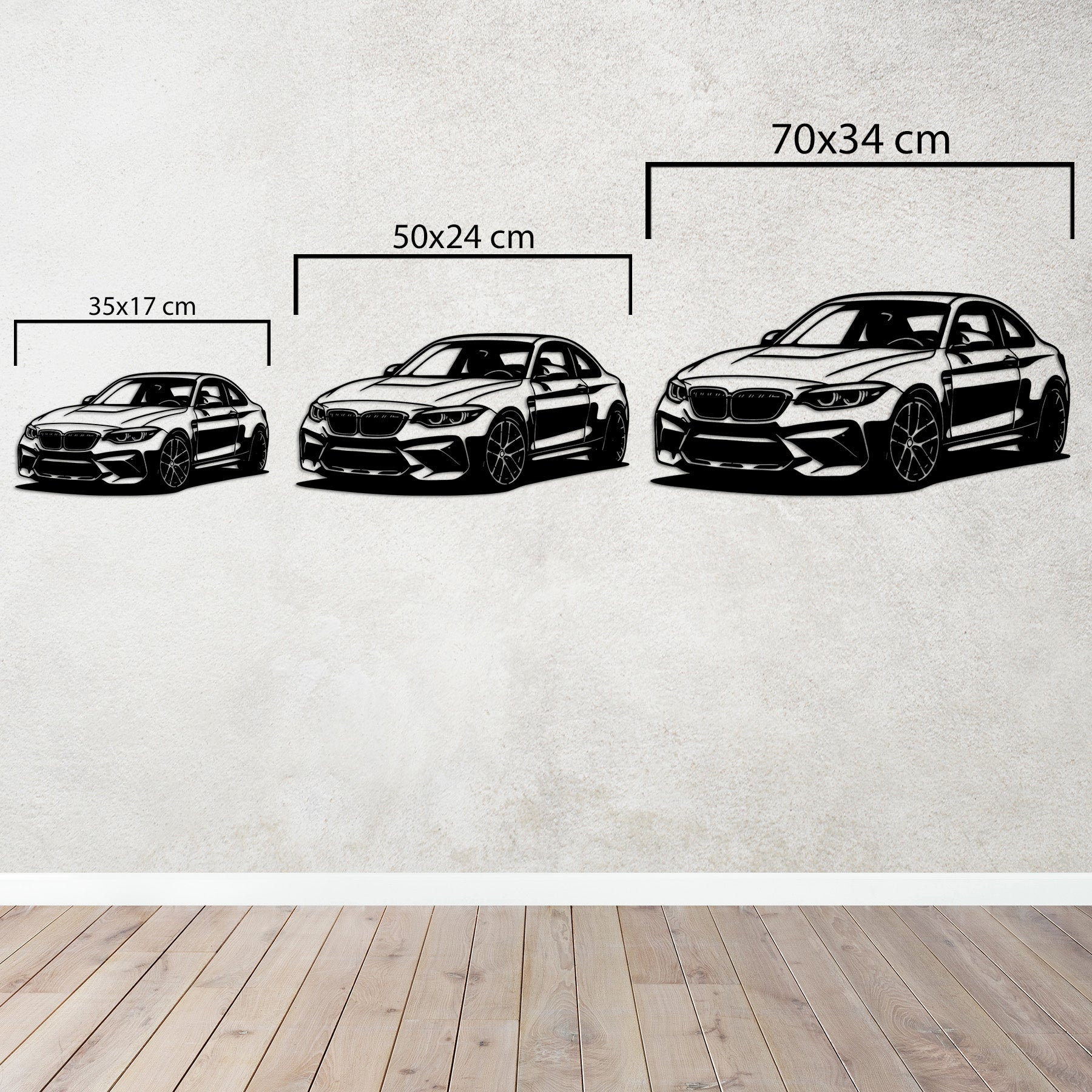 BMW M2 – Kompakt Spor Araba Metal Duvar Dekoru