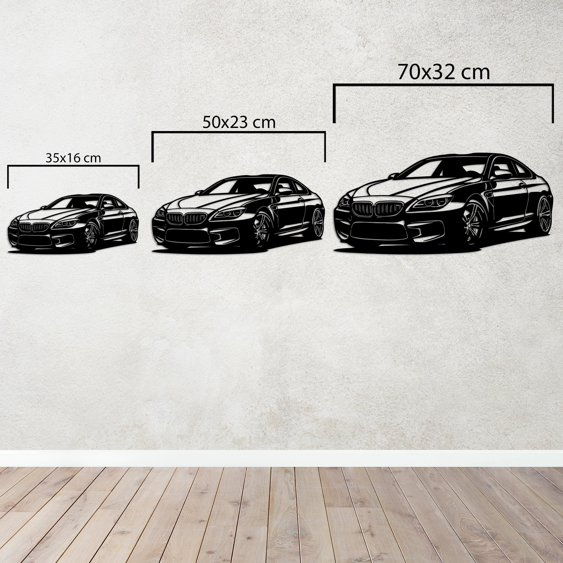 BMW M6 – Spor Araba Metal Duvar Dekoru