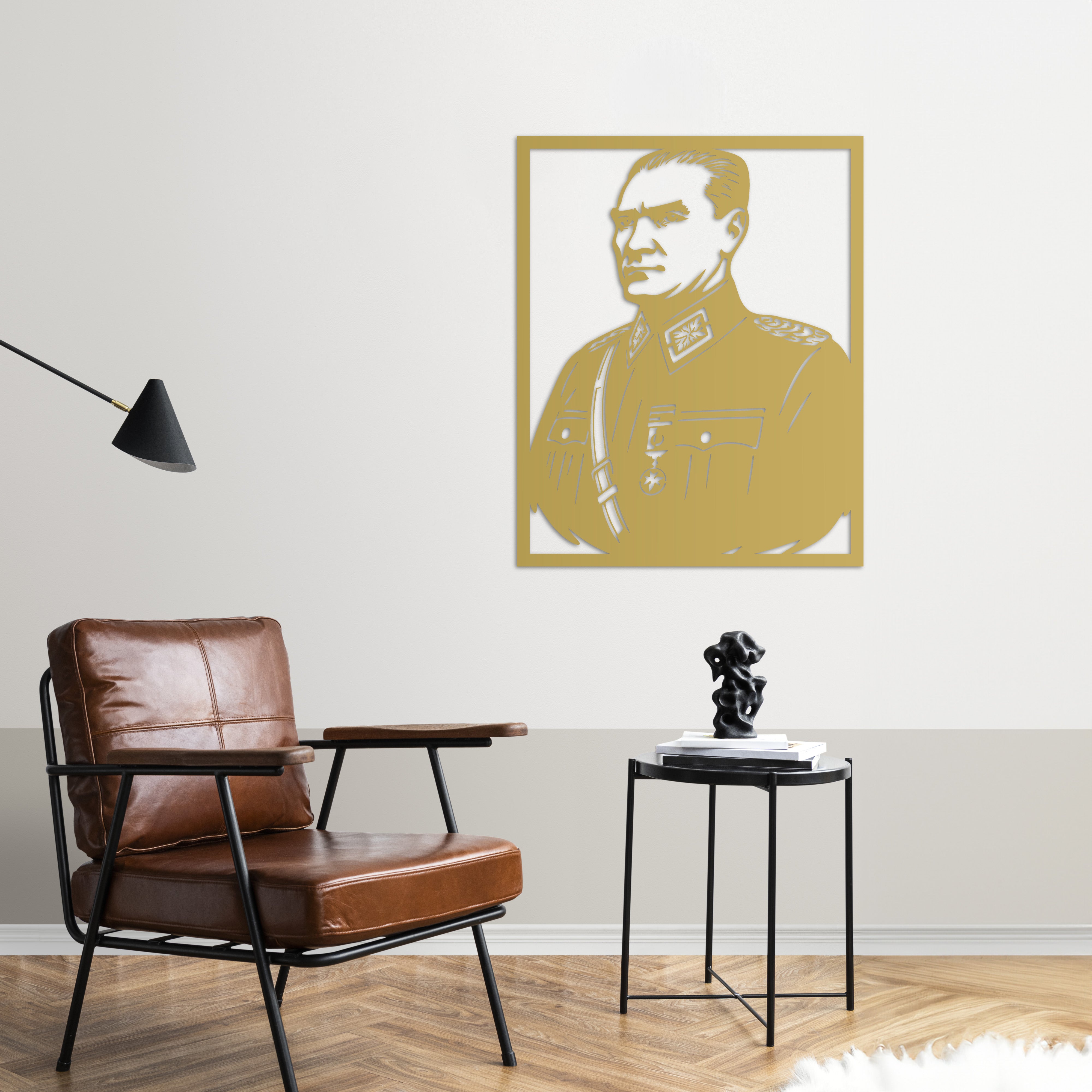 Mareşal Atatürk Portre – Metal Duvar Dekoru