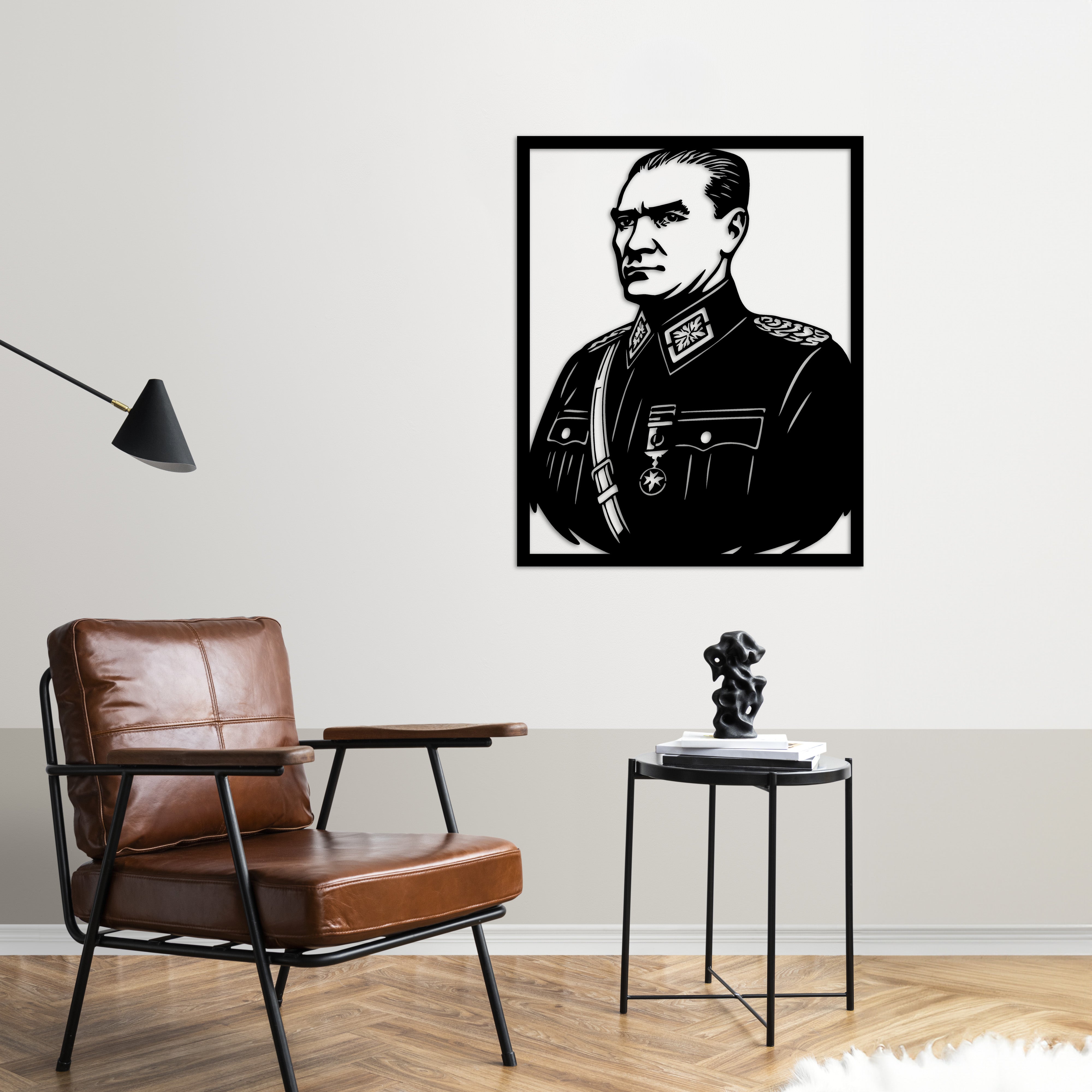 Mareşal Atatürk Portre – Metal Duvar Dekoru