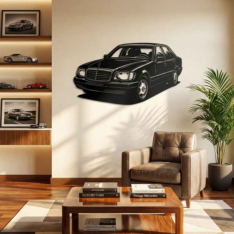Mercedes W140 – Araba Metal Duvar Dekoru