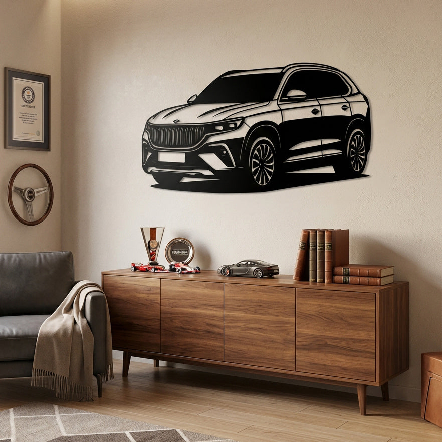 Togg T10X – Araba Metal Duvar Dekoru