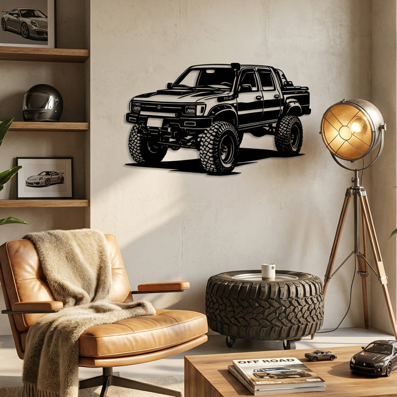 Toyota Hilux Off-Road – Araba Metal Duvar Dekoru