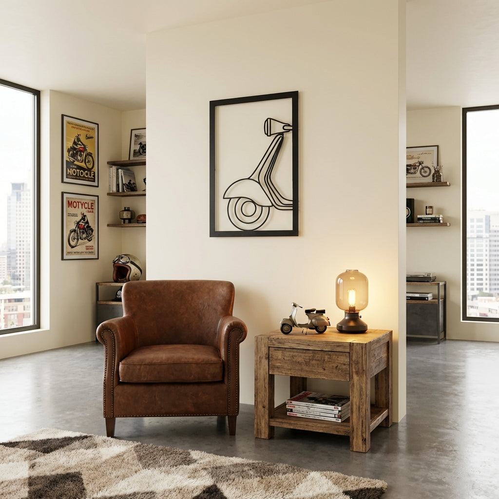 Vespa Ruhu – Motosiklet Metal Duvar Dekoru