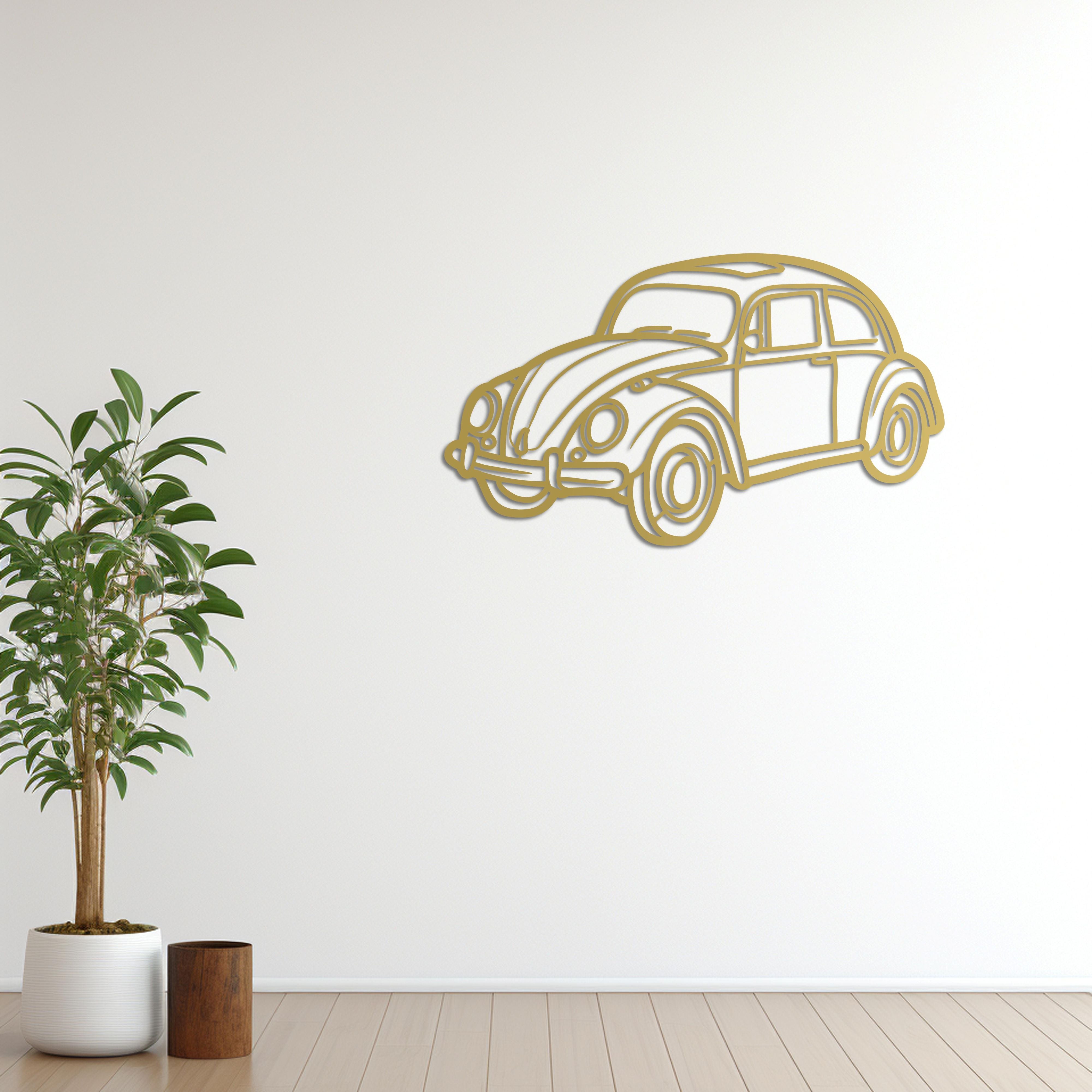 Volkswagen Beetle –  Araba Metal Duvar Dekoru