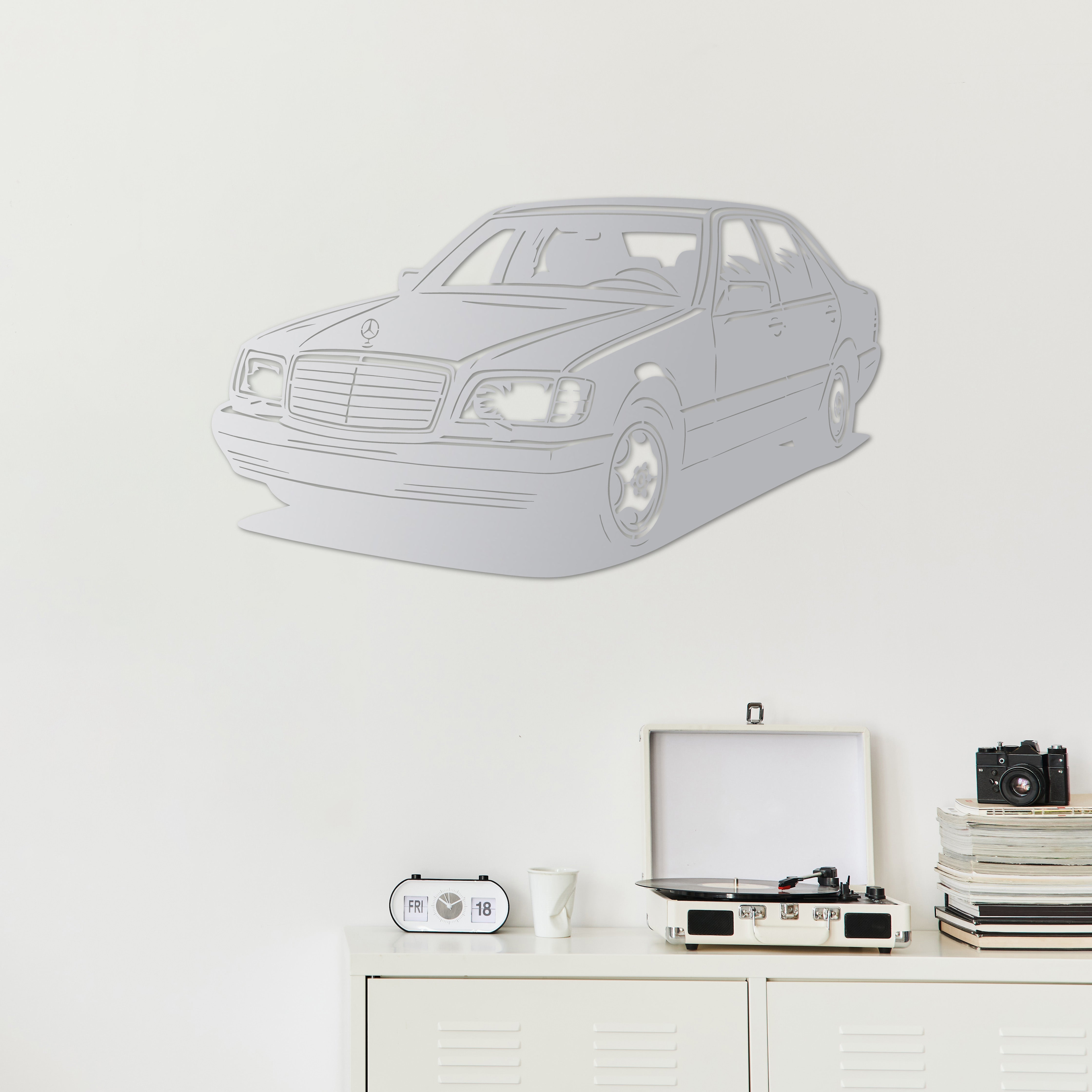 Mercedes W140 – Araba Metal Duvar Dekoru