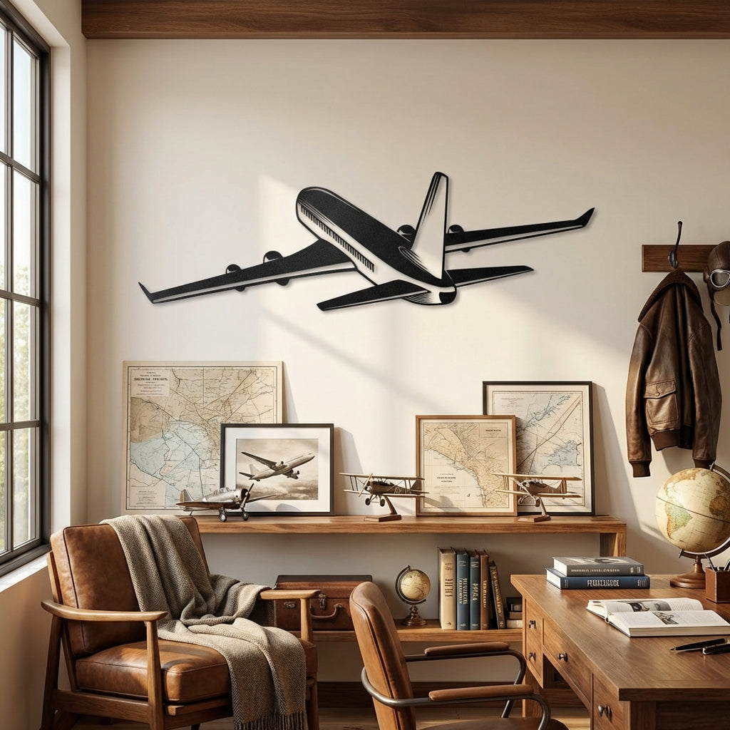 Yolcu Uçağı – Metal Duvar Dekoru